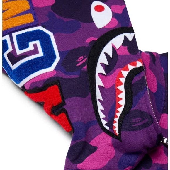BAPE Color Camo Shark Full Zip Hoodie - Picture 3 of 11